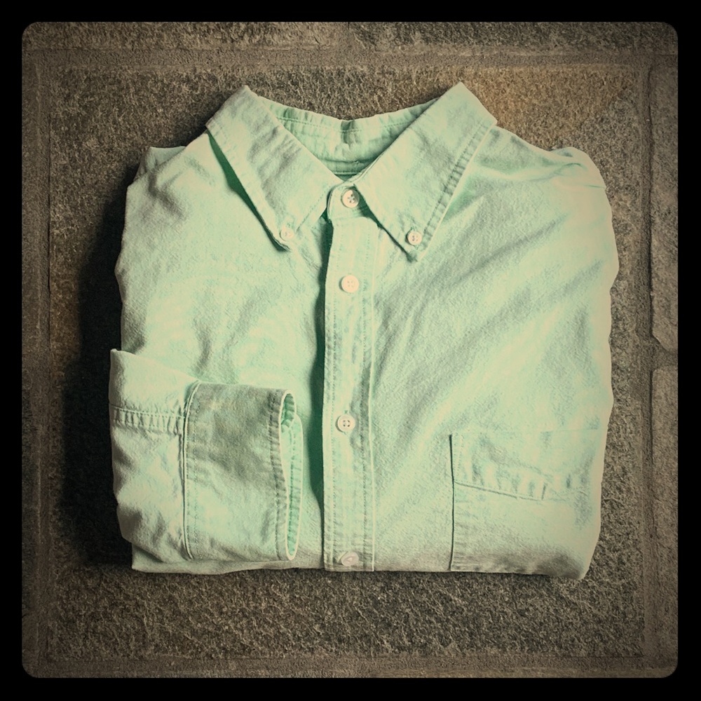 Lime Green Oxford Cloth Shirt